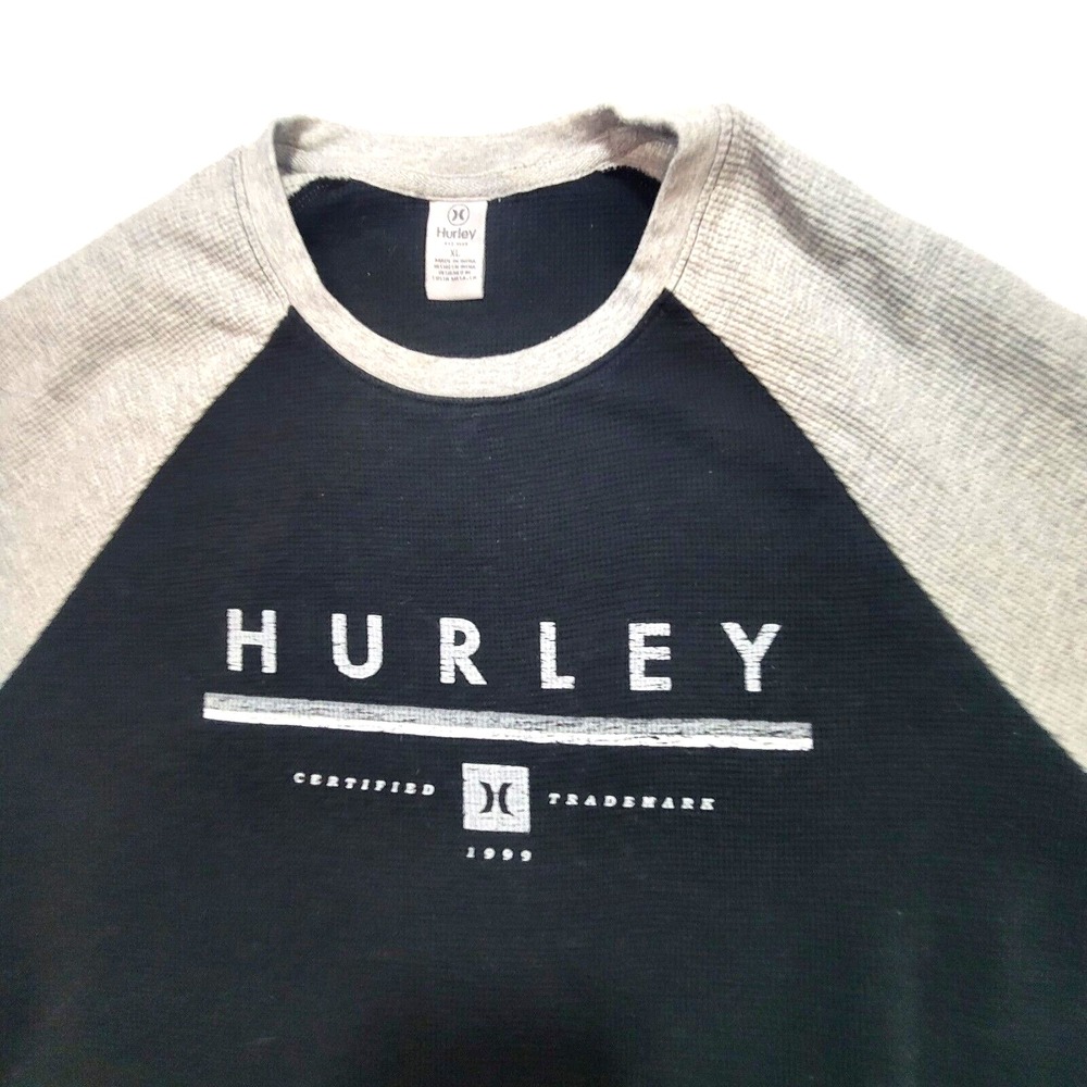 Hurley Men's Pullover Jersey Style XL Black Cotton‎ Short Sleeve Crew Neck - Picture 2 of 7